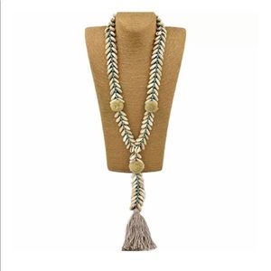 Cowrie Shell Tassel Necklace